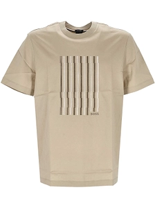 Boss Hugo Boss Stripe Detailed Crewneck T-Shirt