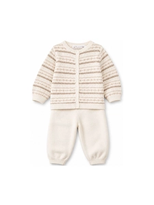 Bonpoint Grifin Round Neck Jacquard Set