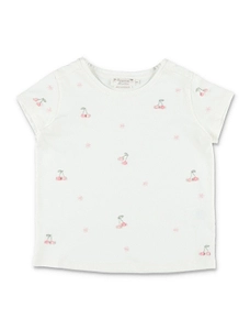 Bonpoint Lalcala Hand-Embroidered Floral T-Shirt