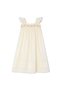 Bonpoint Laora Smocked And Hand-Embroidered Dress