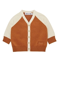 Bonpoint Layette Two-Tone Cardigan
