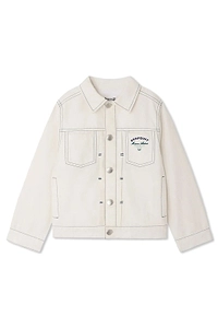 Bonpoint Leddis Contrast Stitched Denim Jacket