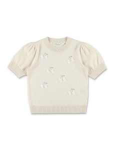 Bonpoint	Leola Hand-Embroidered Sequins Balloon Sleeved Jumper