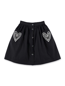 Bonpoint Lierrehand-Embroidered Skirt