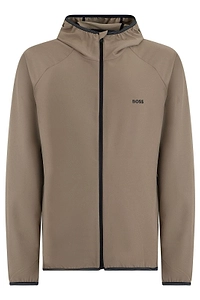 Boss Hugo Boss Waterproof Zip-Up Hooded Jacket