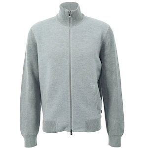 Boss Hugo Boss Zip-Up Cable-Knit Cardigan
