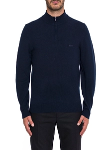 Boss Hugo Boss Logo Embroidered Half-Zip Jumper