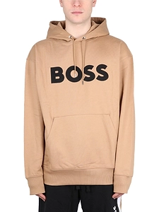 Boss Hugo Boss Logo Embroidered Long-Sleeved Hoodie