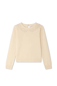 Bonpoint Maonie Embellished Knitted Sweater
