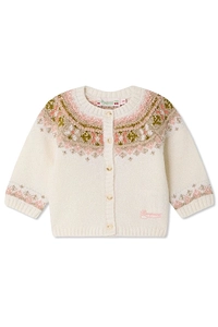 Bonpoint Maylia Crewneck Cardigan