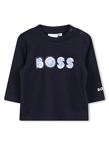 Hugo Boss Kids Logo Long Sleeved T-Shirt
