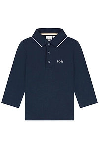 Boss Kids	Button Detailed Long-Sleeved Polo Shirt