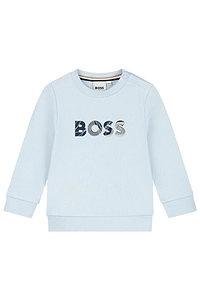Boss Kids Crewneck Long-Sleeved Sweatshirt