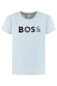 Boss Kids Crewneck Short-Sleeved T-Shirt