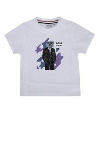 Boss Kids Graphic Print T-Shirt