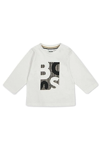 Boss Kids Graphic Printed Crewneck T-Shirt