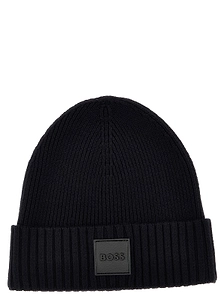 Boss Hugo Boss Logo-Patch Knitted Beanie