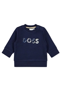 Boss Kids Crewneck Long-Sleeved Sweatshirt