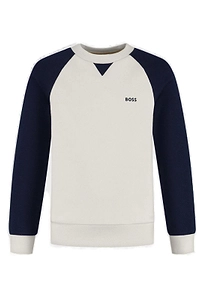 Boss Kids Logo Printed Crewneck Sweatshirt