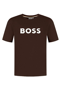 Boss Kids Logo Printed Crewneck T-Shirt