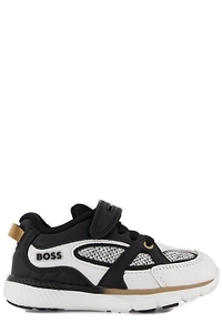 Boss Kids Mesh-Panelled Lace-Up Sneakers