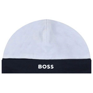Boss Kids Logo Printed Turned-Up Brim Hat