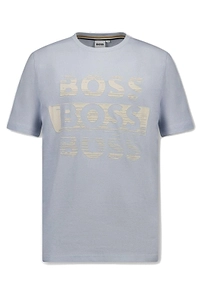 Boss Kids Metallic-Logo Crewneck T-Shirt