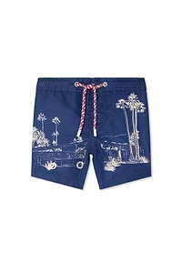 Bonpoint Niagara Palm Spring Print Swim Shorts