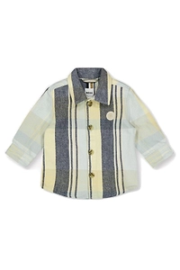 Boss Kids Striped Button-Up Shirt