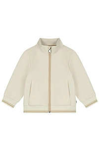 Boss Kids Zip-Up Striped-Trim Sweatshirt
