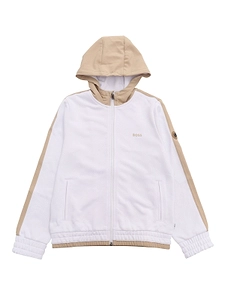 Boss Kids Two-Toned Zipped Hoodie