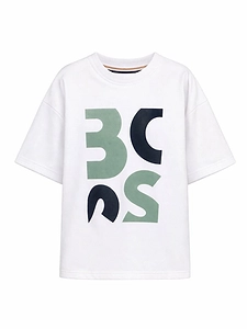 Hugo Boss Kids Logo Printed Crewneck T-Shirt