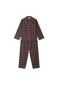 Bonpoint Plaid Pattern Two Piece Pajamas