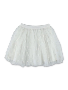 Bonpoint Pois Flower Embroidered Tulle Skirt
