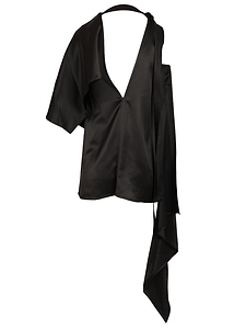 Bottega Veneta Draped Cape Detail Top