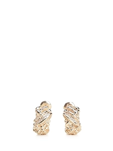 Bottega Veneta Embellished Intreccio Hoop Earrings