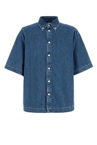 Bottega Veneta Short-Sleeved Denim Shirt