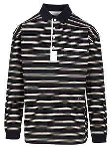 Bottega Veneta Striped Oversized Polo Shirt