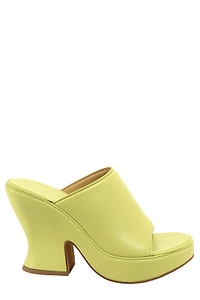 Bottega Veneta Stack Wedge Mules