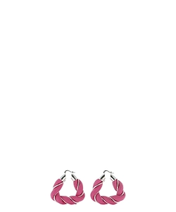 Bottega Veneta Woven Hoop Earrings