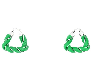 Bottega Veneta Woven Hoop Earrings