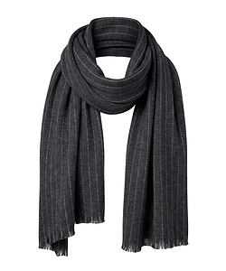 Botto Giuseppe Striped Ribbed Knit Scarf