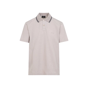 Brioni Striped Collar Polo Shirt