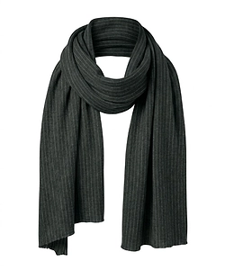 Botto Giuseppe Striped Ribbed Knit Scarf