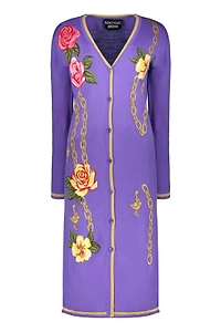 Boutique Moschino Floral Motif Long Cardigan