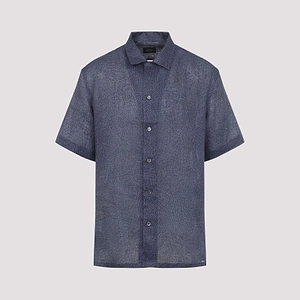 Brioni Textured Cuban Short-Sleeve Shirt