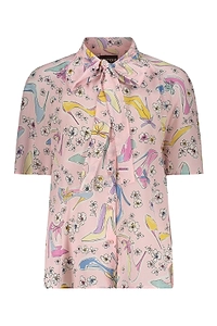 Boutique Moschino Bow-Tie Printed Top