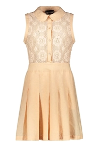 Boutique Moschino Lace Panel Sleeveless Dress