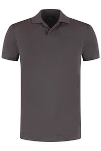 Brioni V-Neck Short-Sleeved Polo Shirt