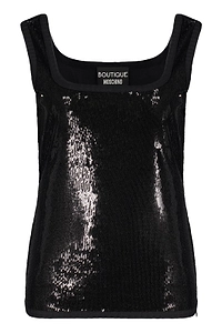 Boutique Moschino Sequin Tank Top